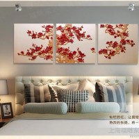 福雕家飾 ** 綠色環保樹脂畫工藝家居裝飾立體 玉蘭樹墻畫